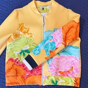 Vibrant Floral Women's Bomber Jacket